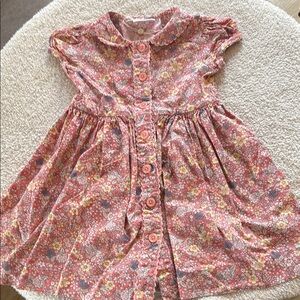 Rachel Riley Floral Pink Kids Dress